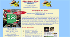 Desktop Screenshot of abenteuer-zoo.de